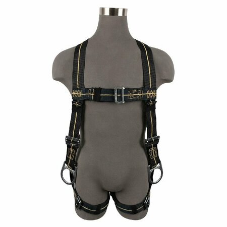 SAFEWAZE Welding Full Body Harness: 3D, Aramid Web, MB Chest, MB Legs FS77326-FR